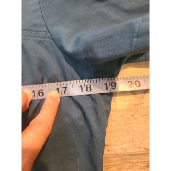 Butter-soft stretch small women's, blue scrub top - Picture 6 of 7